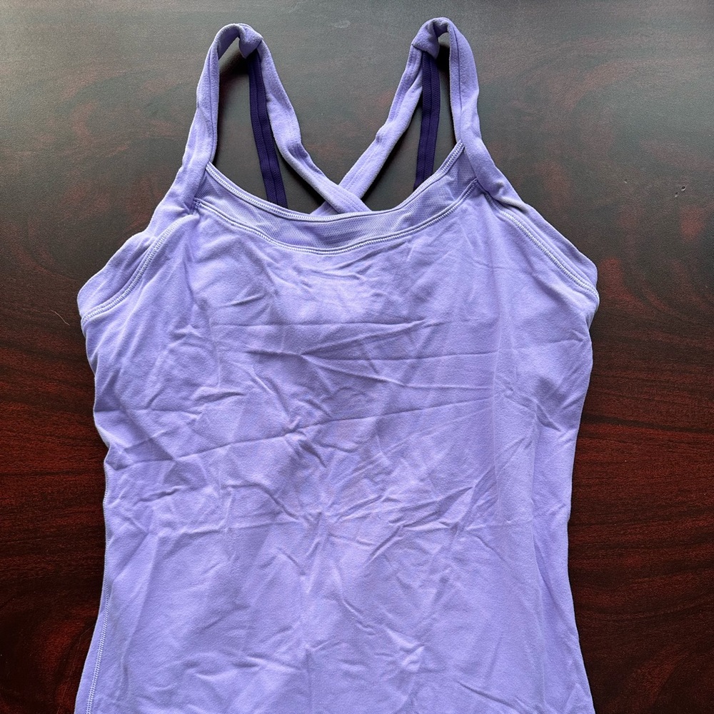 Lululemon Cross Back Purple Tank